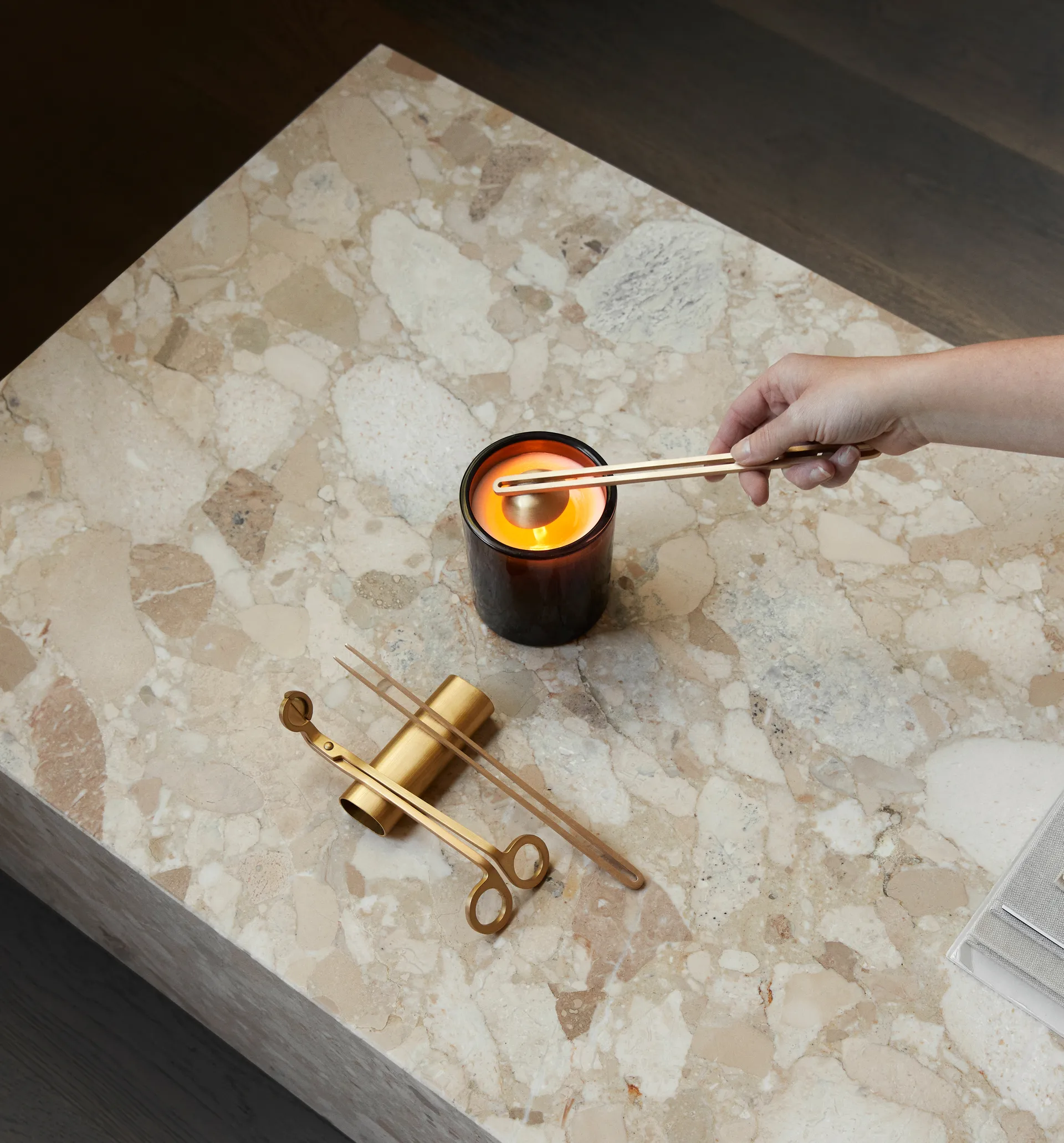 Kit d’entretien pour bougies Clip 4 pièces, Laiton Audo Copenhagen