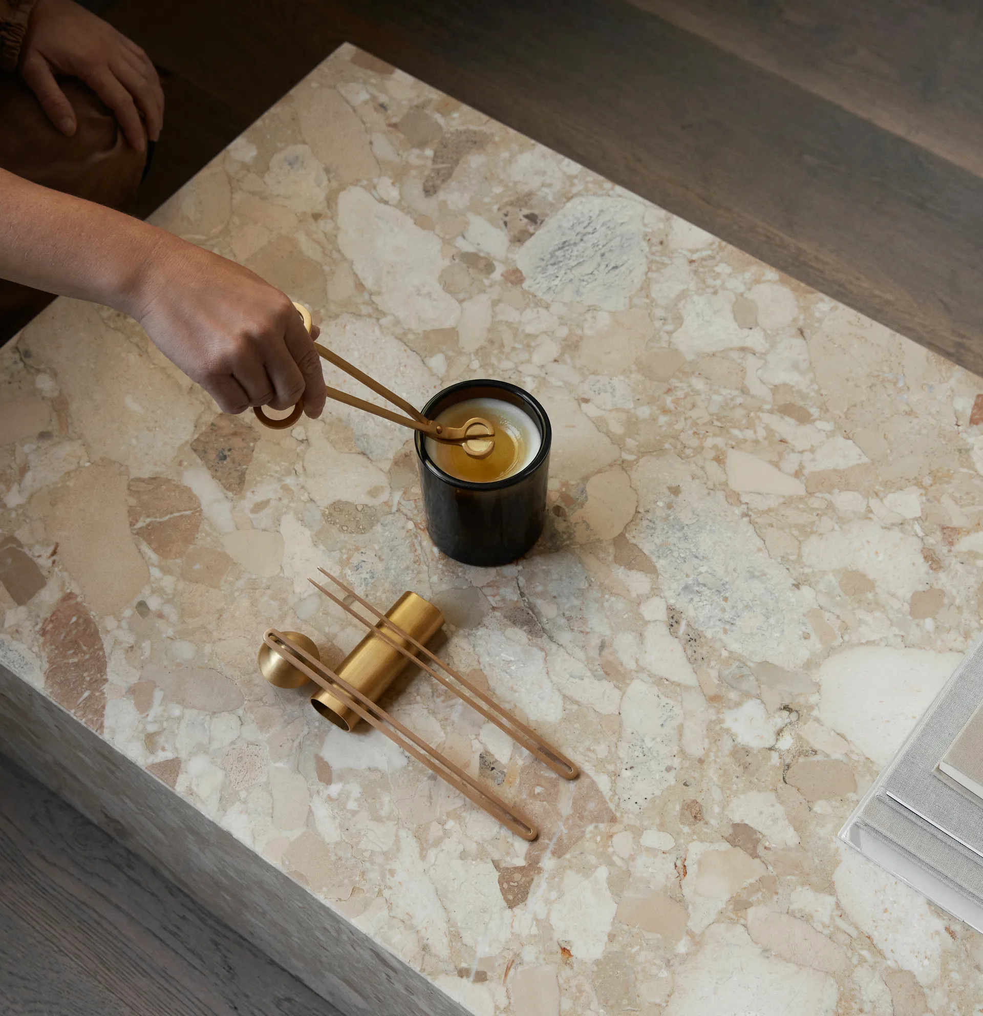 Kit d’entretien pour bougies Clip 4 pièces, Laiton Audo Copenhagen