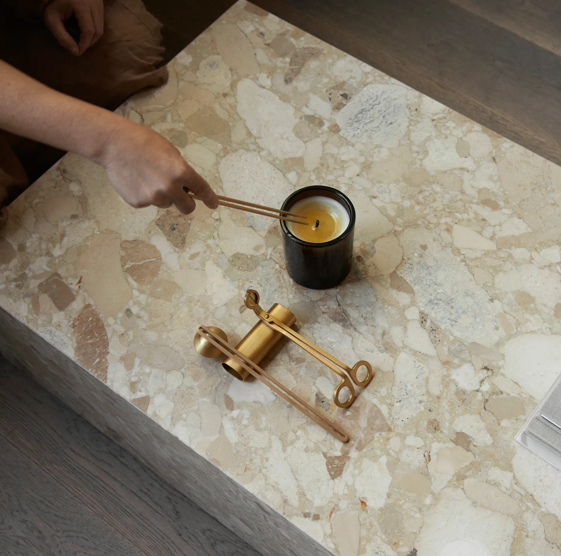 Kit d’entretien pour bougies Clip 4 pièces, Laiton Audo Copenhagen