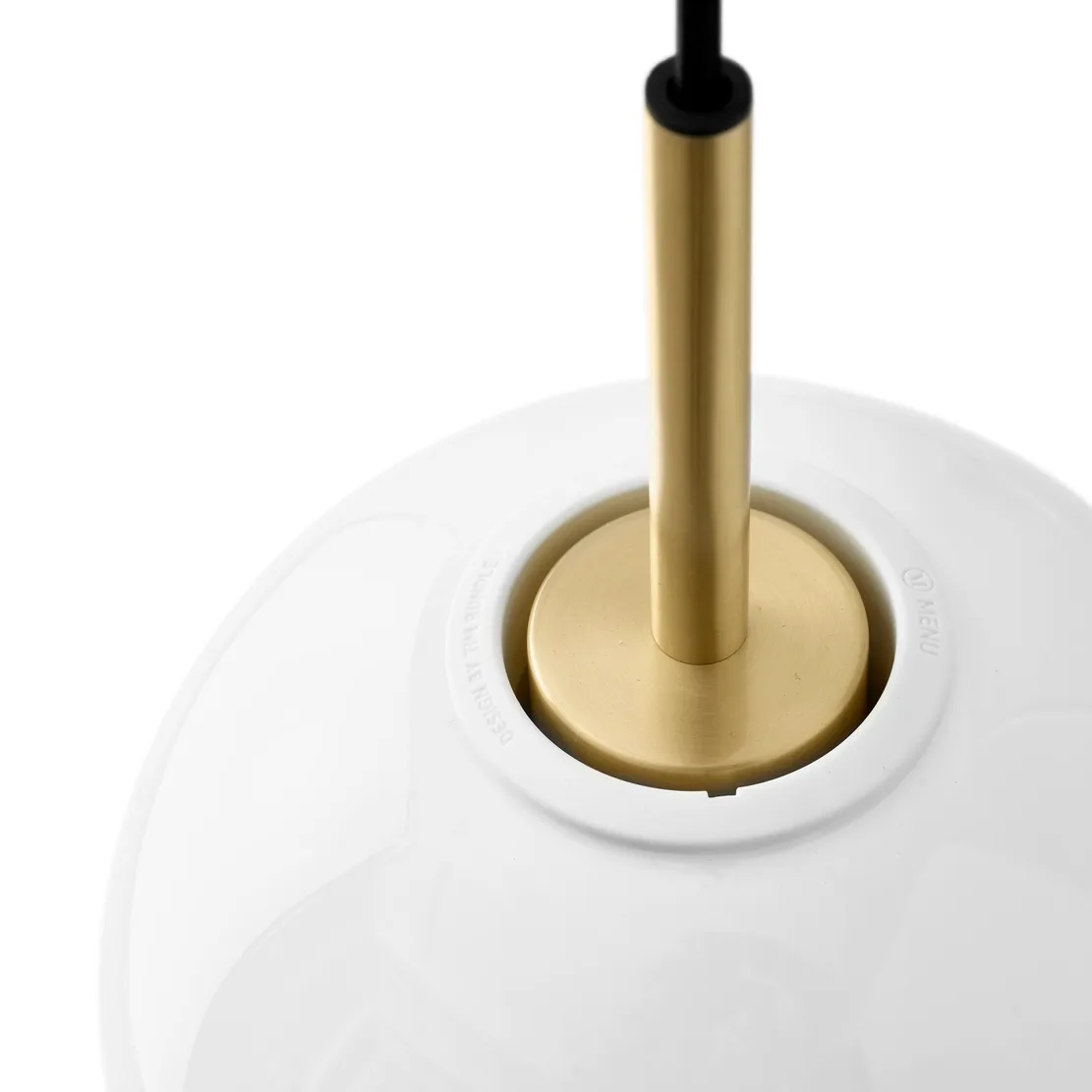 Lampe à suspension TR Laiton, Verre Opalee brillant Audo Copenhagen