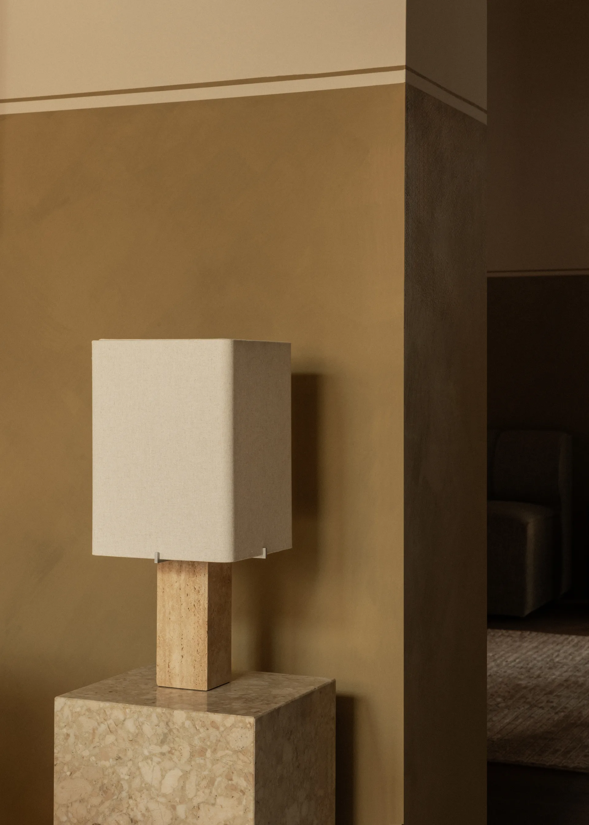 Lampe de table Nonna 49 cm, Travertine-sand Audo Copenhagen