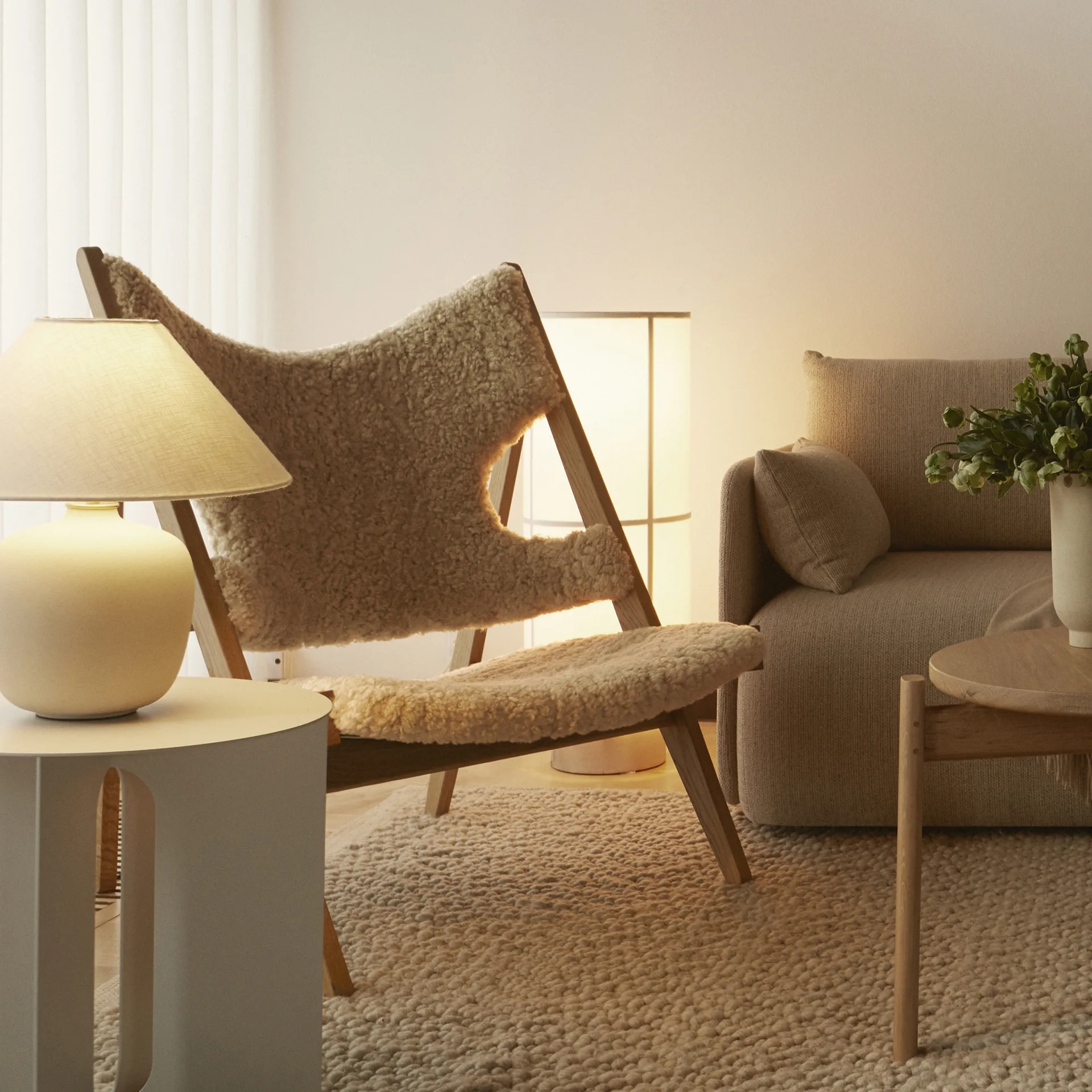 Lampe de table Torso 37 cm, Off white Audo Copenhagen