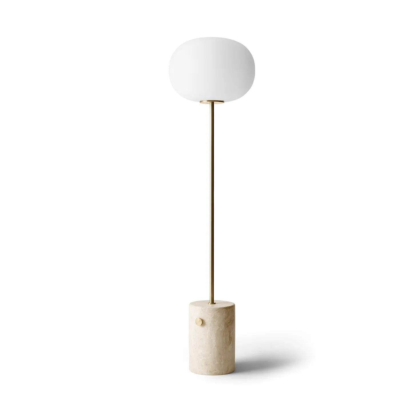 Lampe sur pied JWDA, Travertin-laiton brossé, 130 cm Audo Copenhagen