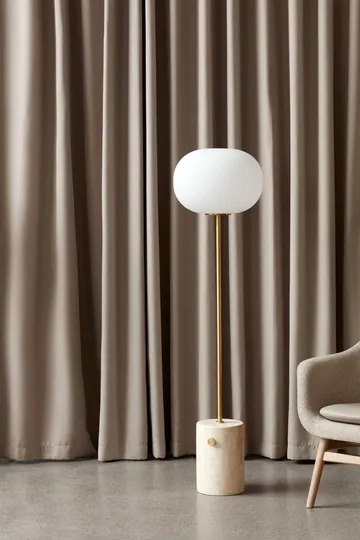 Lampe sur pied JWDA - Travertin-laiton brossé, 130 cm - Audo Copenhagen