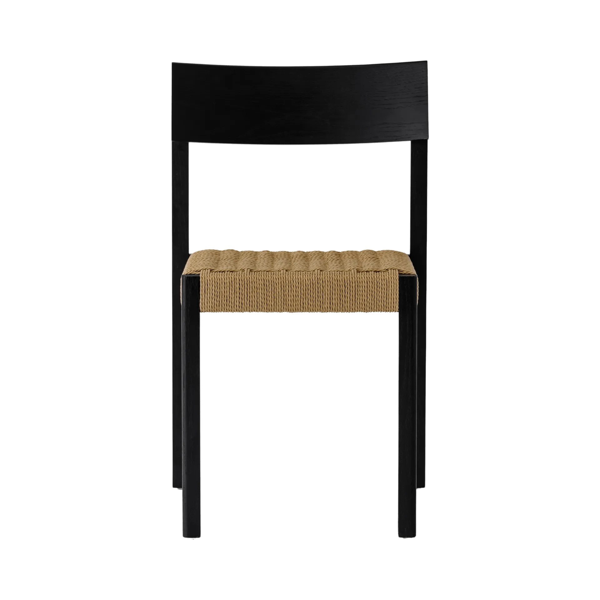 Mauro chaise, Chêne noir-assise tressée naturelle Audo Copenhagen