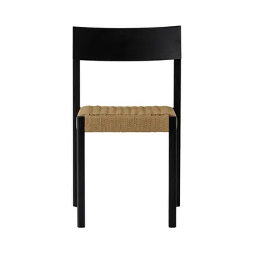 Mauro chaise - Chêne noir-assise tressée naturelle - Audo Copenhagen