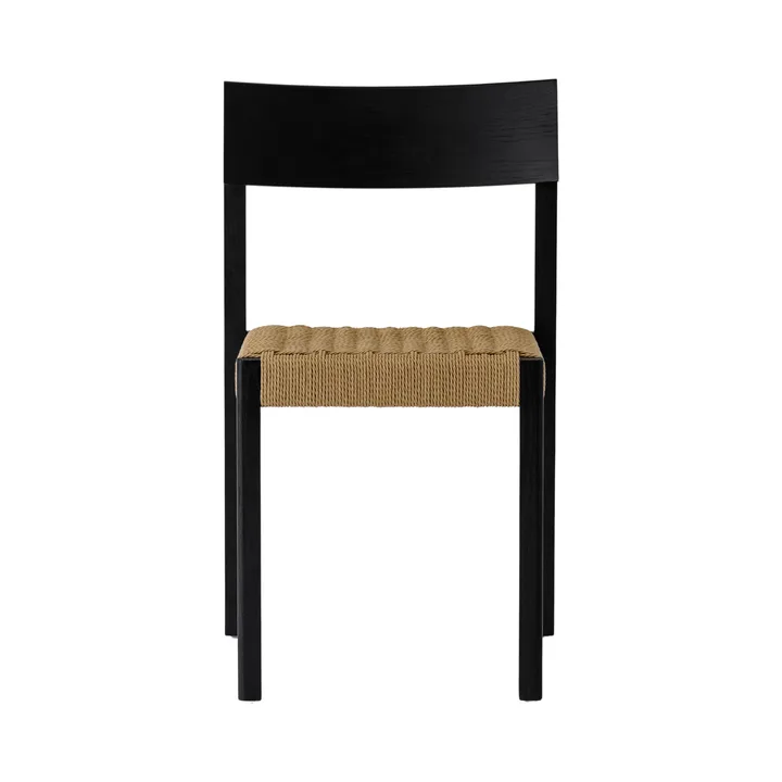 Mauro chaise - Chêne noir-assise tressée naturelle - Audo Copenhagen