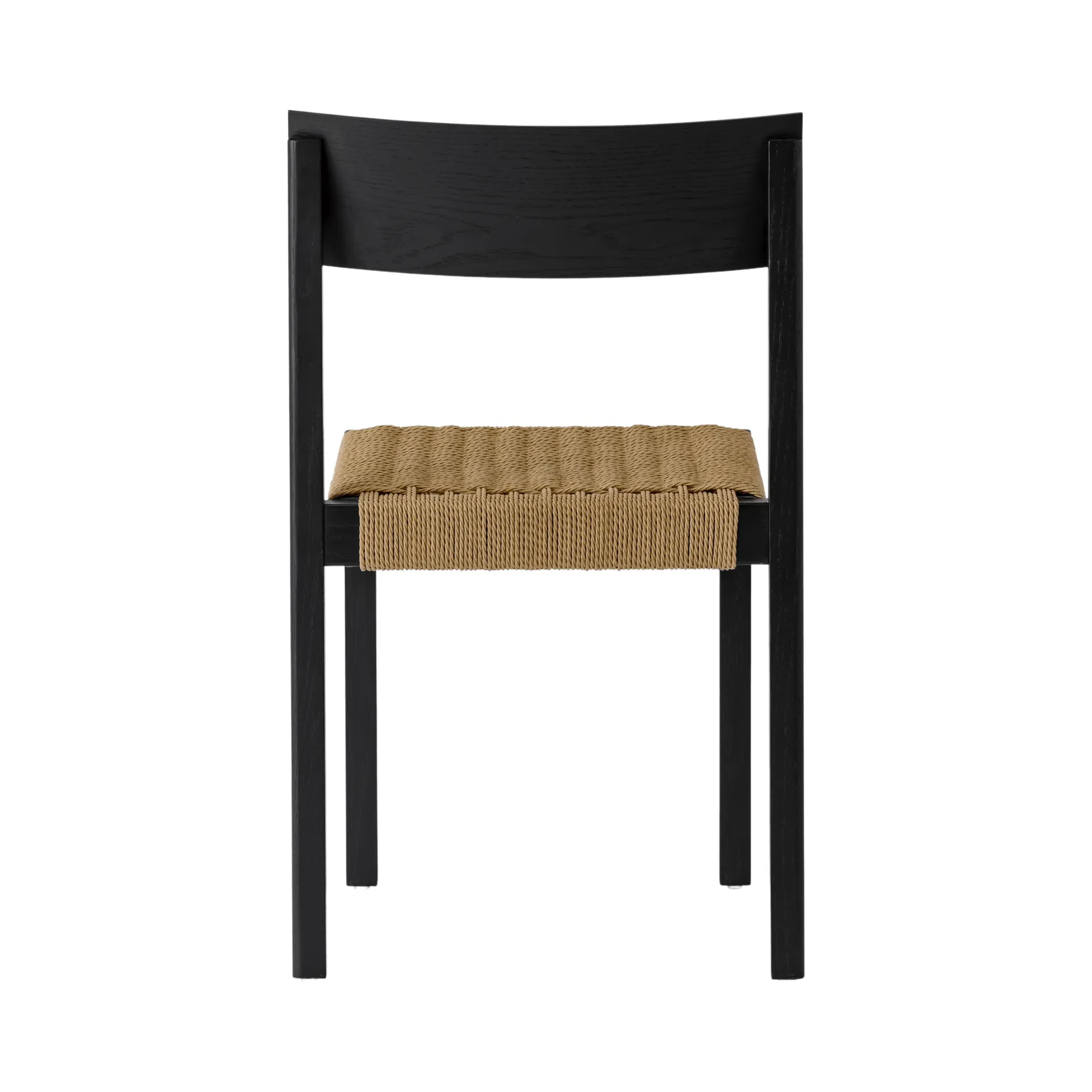 Mauro chaise, Chêne noir-assise tressée naturelle Audo Copenhagen
