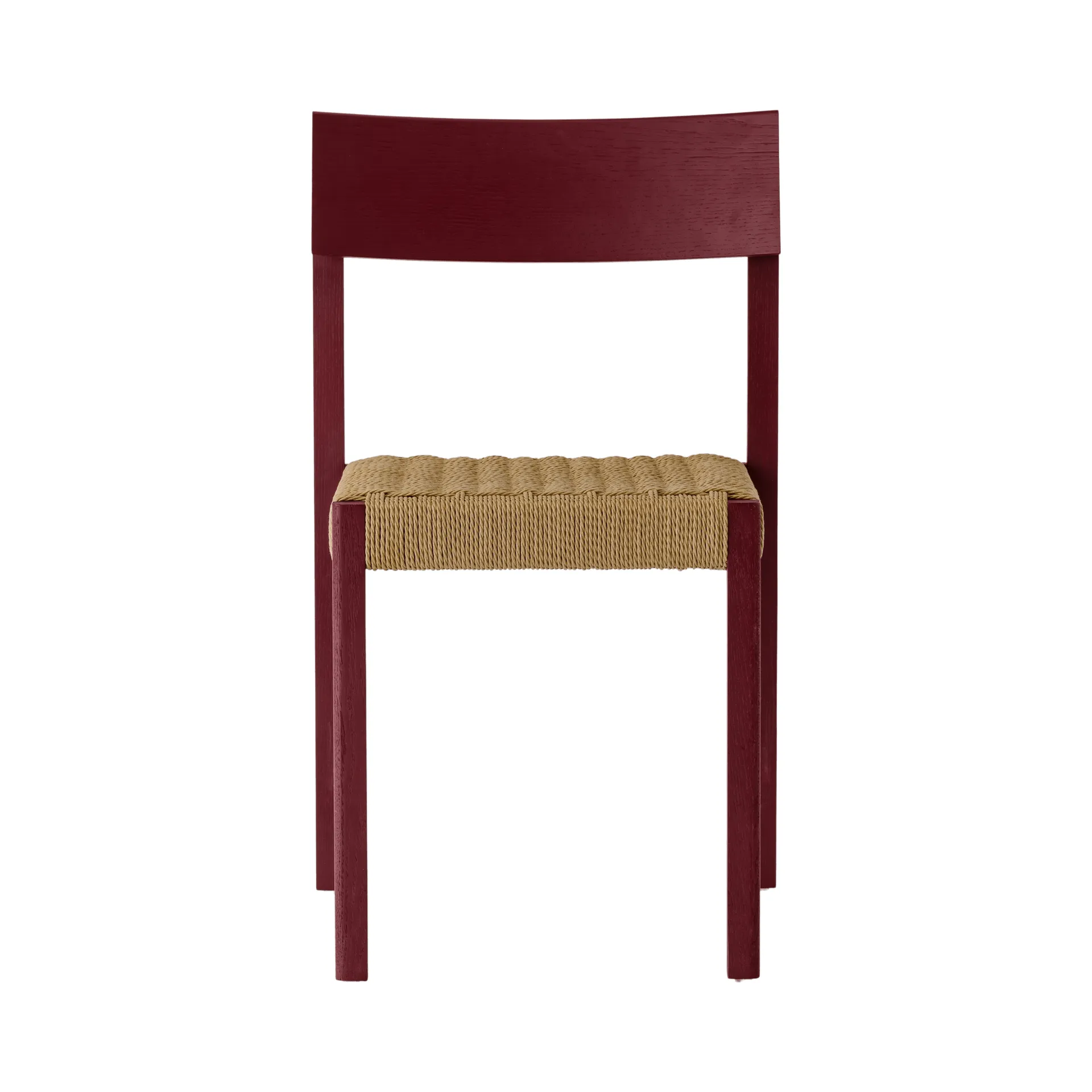 Mauro chaise, French red chêne-assise en canne naturelle Audo Copenhagen