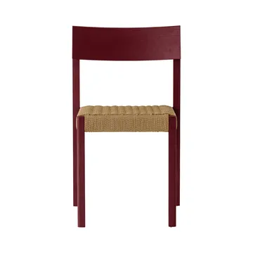 Mauro chaise - French red chêne-assise en canne naturelle - Audo Copenhagen