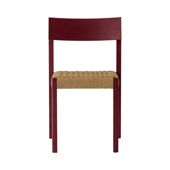 Mauro chaise - French red chêne-assise en canne naturelle - Audo Copenhagen