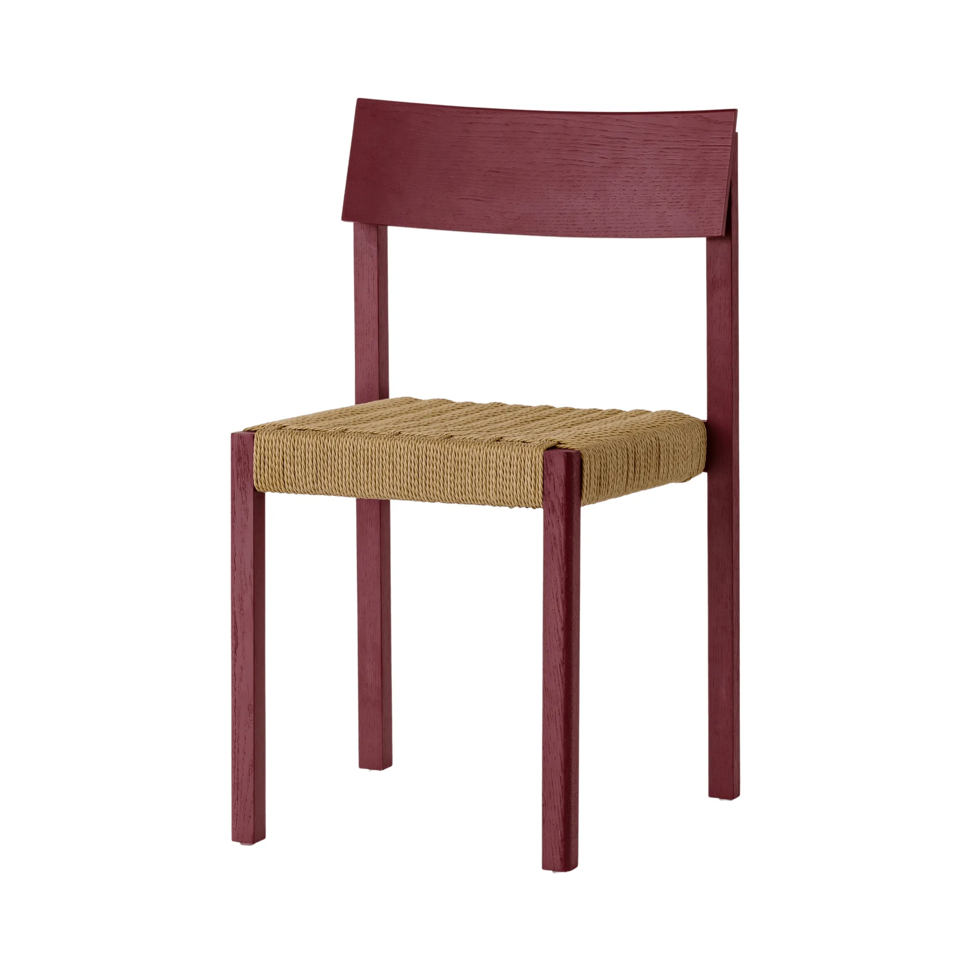 Mauro chaise, French red chêne-assise en canne naturelle Audo Copenhagen