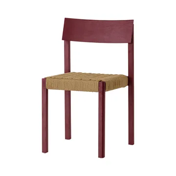 Mauro chaise - French red chêne-assise en canne naturelle - Audo Copenhagen