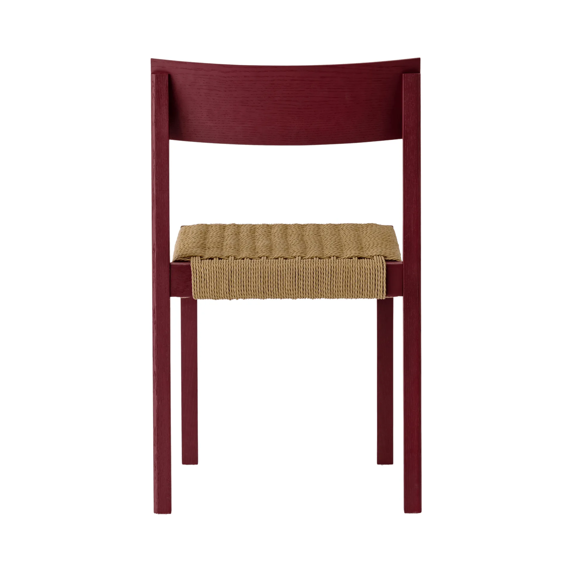 Mauro chaise, French red chêne-assise en canne naturelle Audo Copenhagen