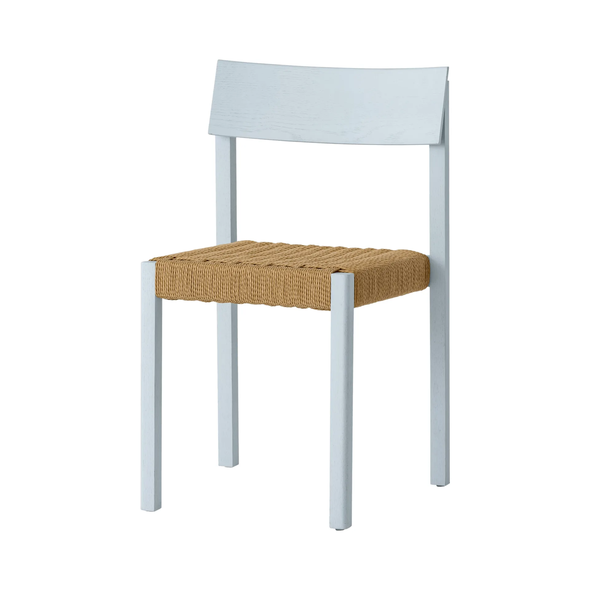 Mauro chaise, Linen blue chêne-assise tressée naturelle Audo Copenhagen