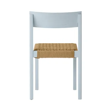 Mauro chaise - Linen blue chêne-assise tressée naturelle - Audo Copenhagen