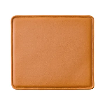 Mauro coussin de chaise pour chaise - Cuir Madras cognac - Audo Copenhagen