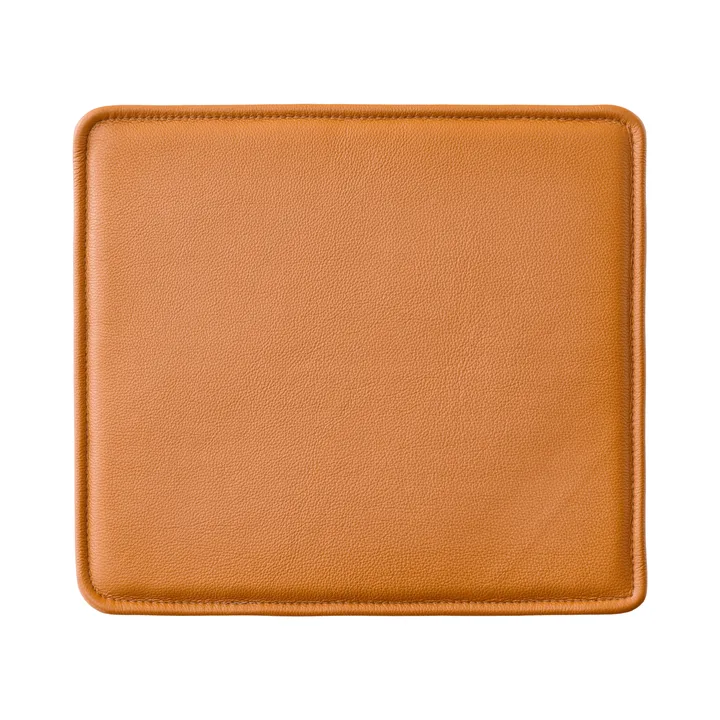 Mauro coussin de chaise pour chaise - Cuir Madras cognac - Audo Copenhagen