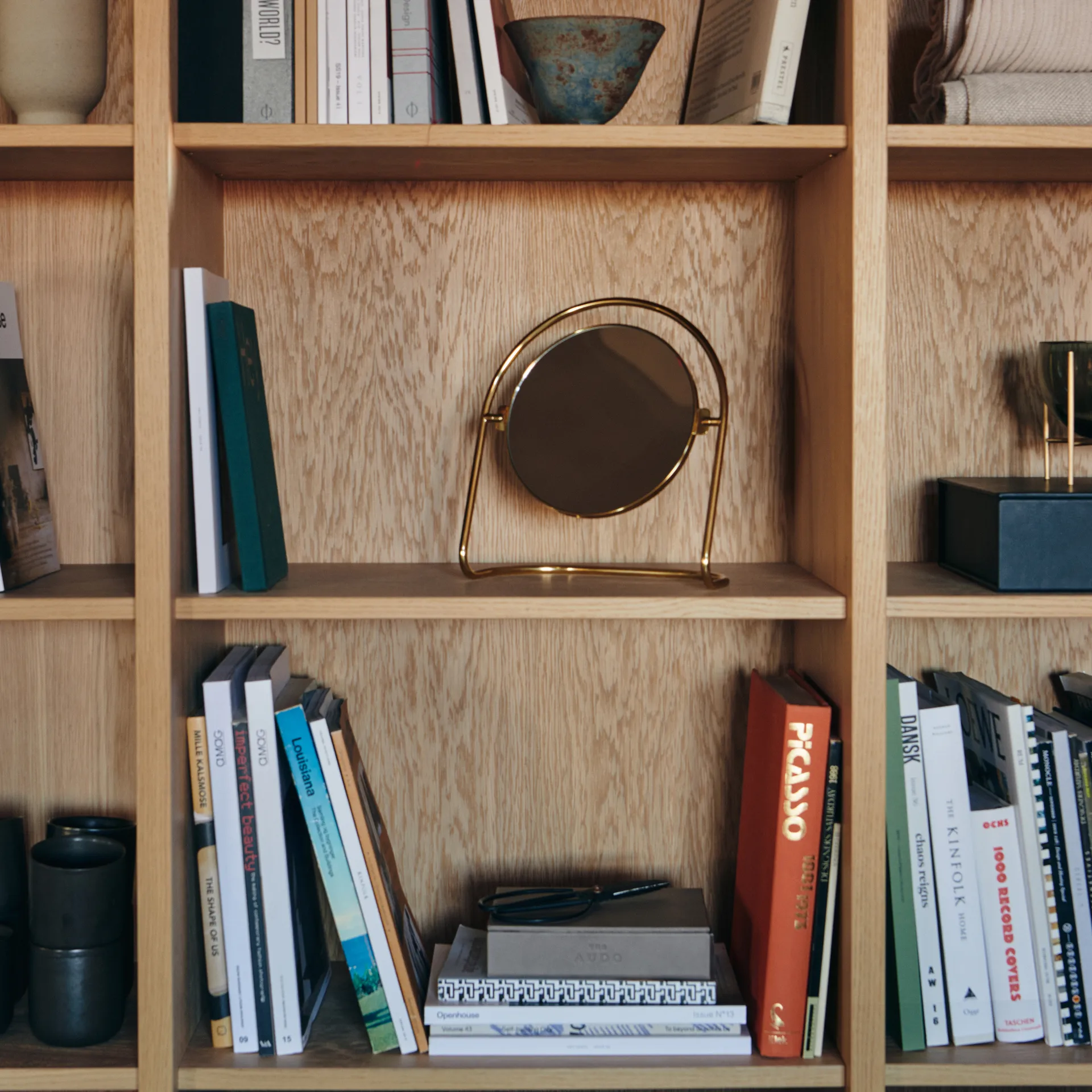 Miroir de table Nimbus 25 cm, Laiton poli Audo Copenhagen