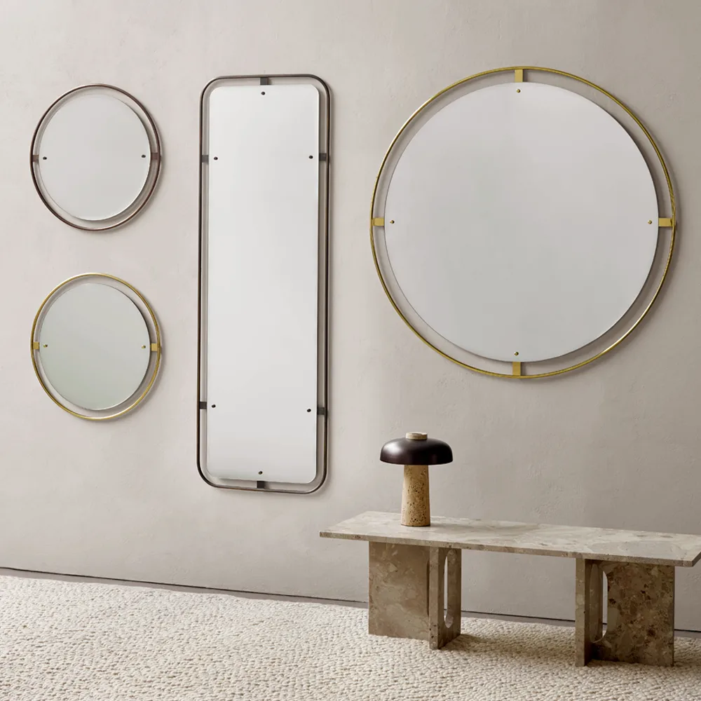 Miroir Nimbus, polished brass, ø 60 Audo Copenhagen