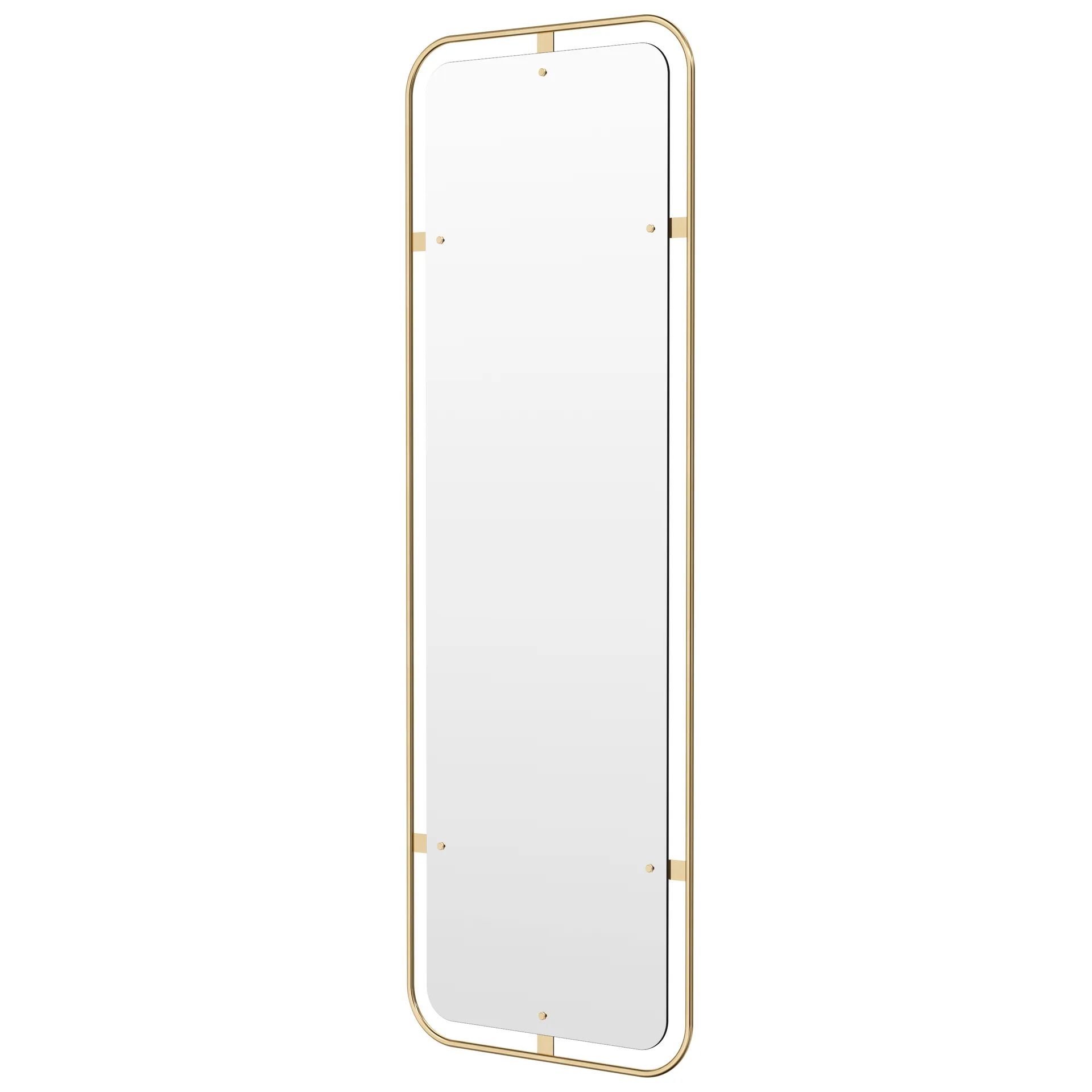 Miroir Nimbus rectangulaire, Polished brass Audo Copenhagen
