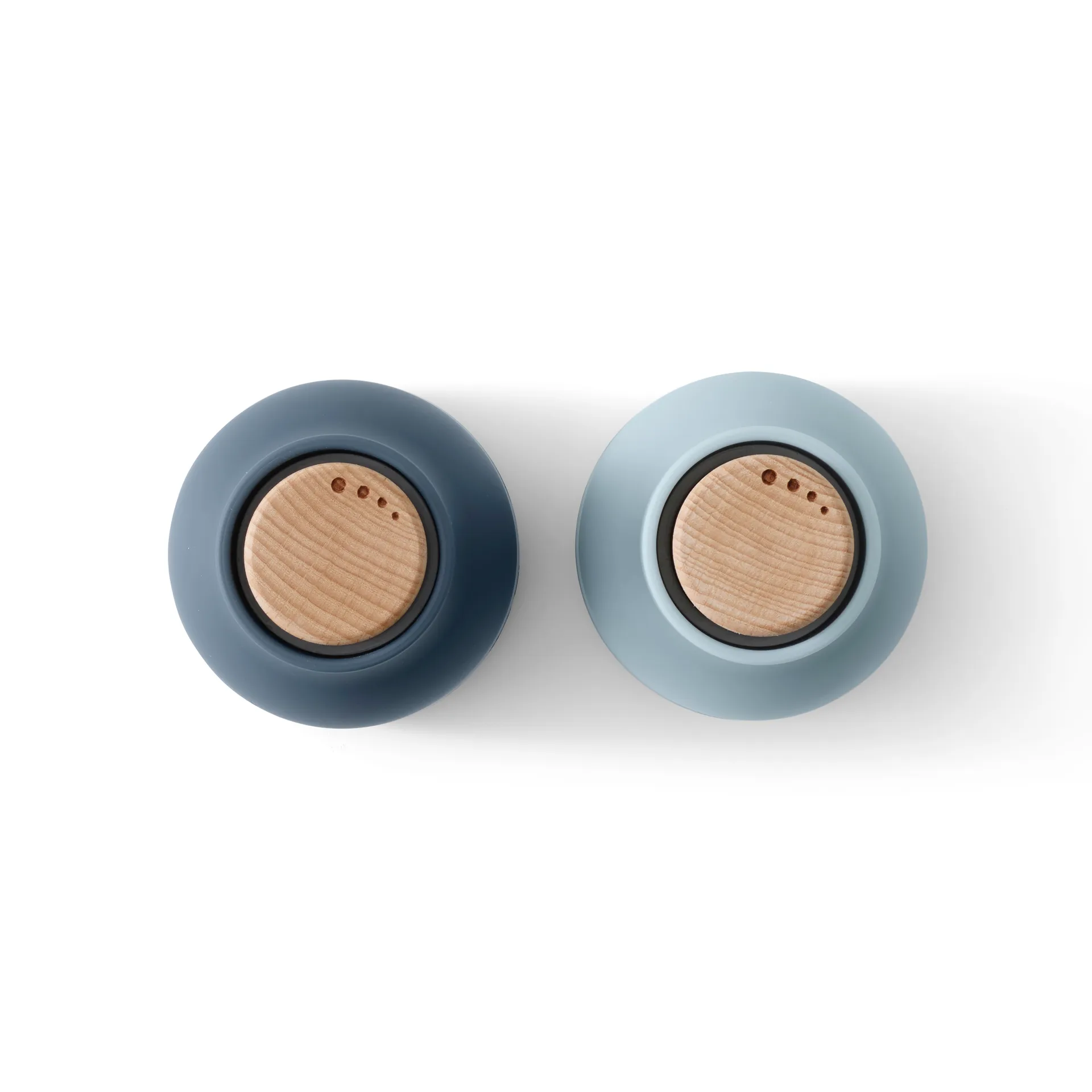 Moulin à épices Bottle Grinder Small, lot de 2, Blues-hêtre Audo Copenhagen