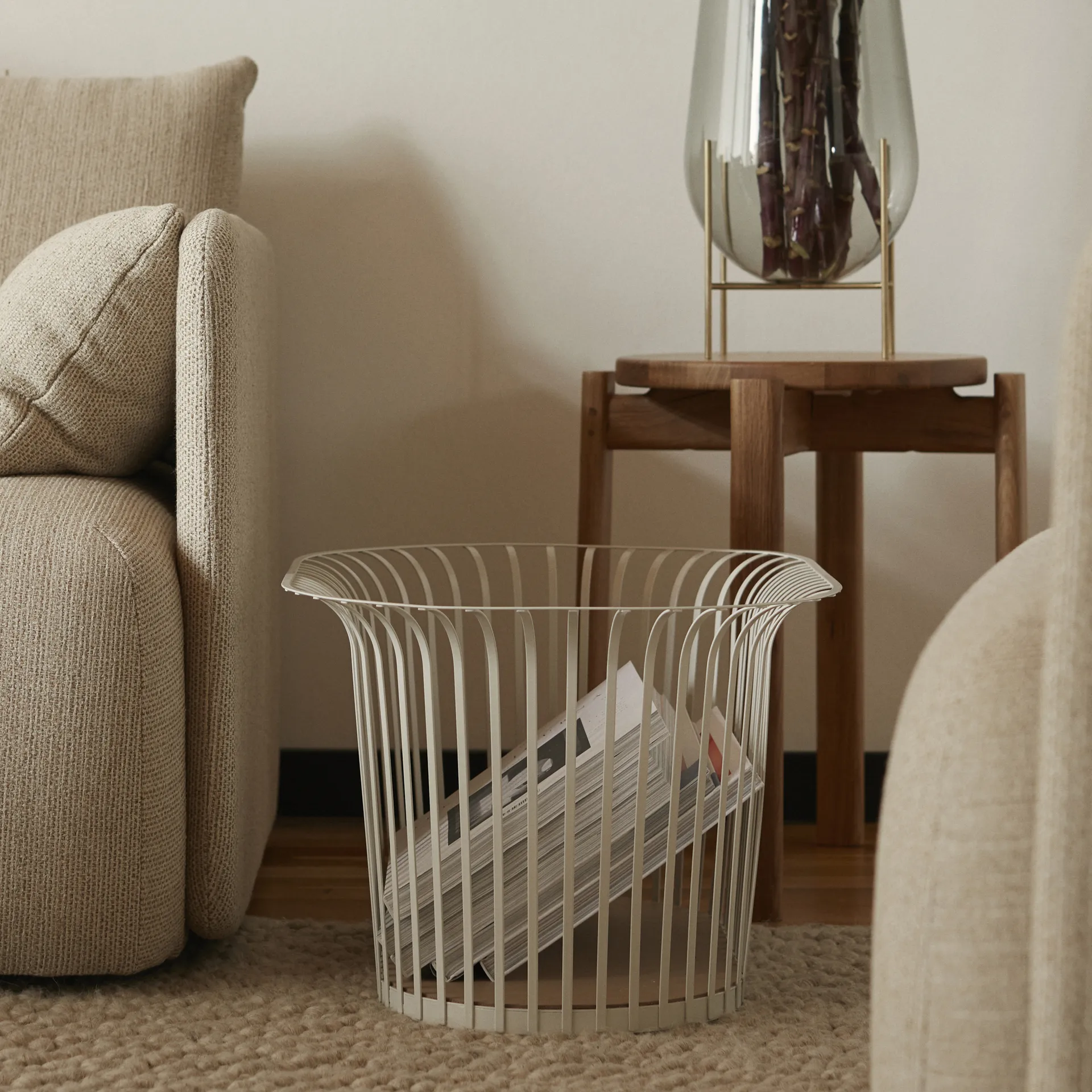 Panier Ribbon, Ivoire Audo Copenhagen