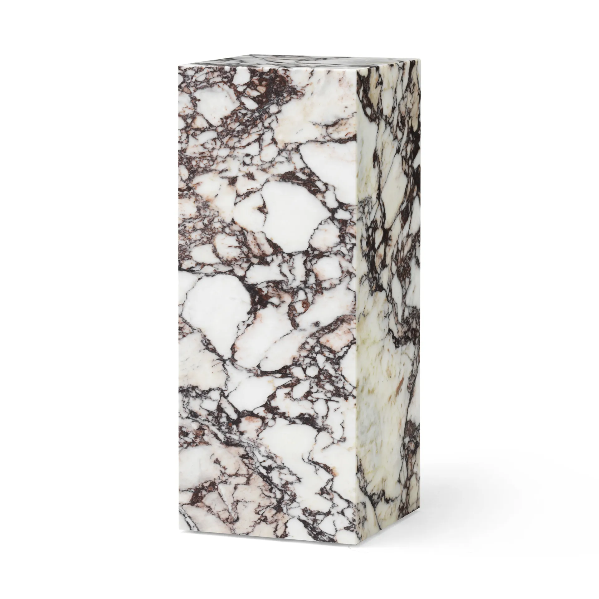 Piédestal Plinth Pedestal, Calacatta Viola Audo Copenhagen