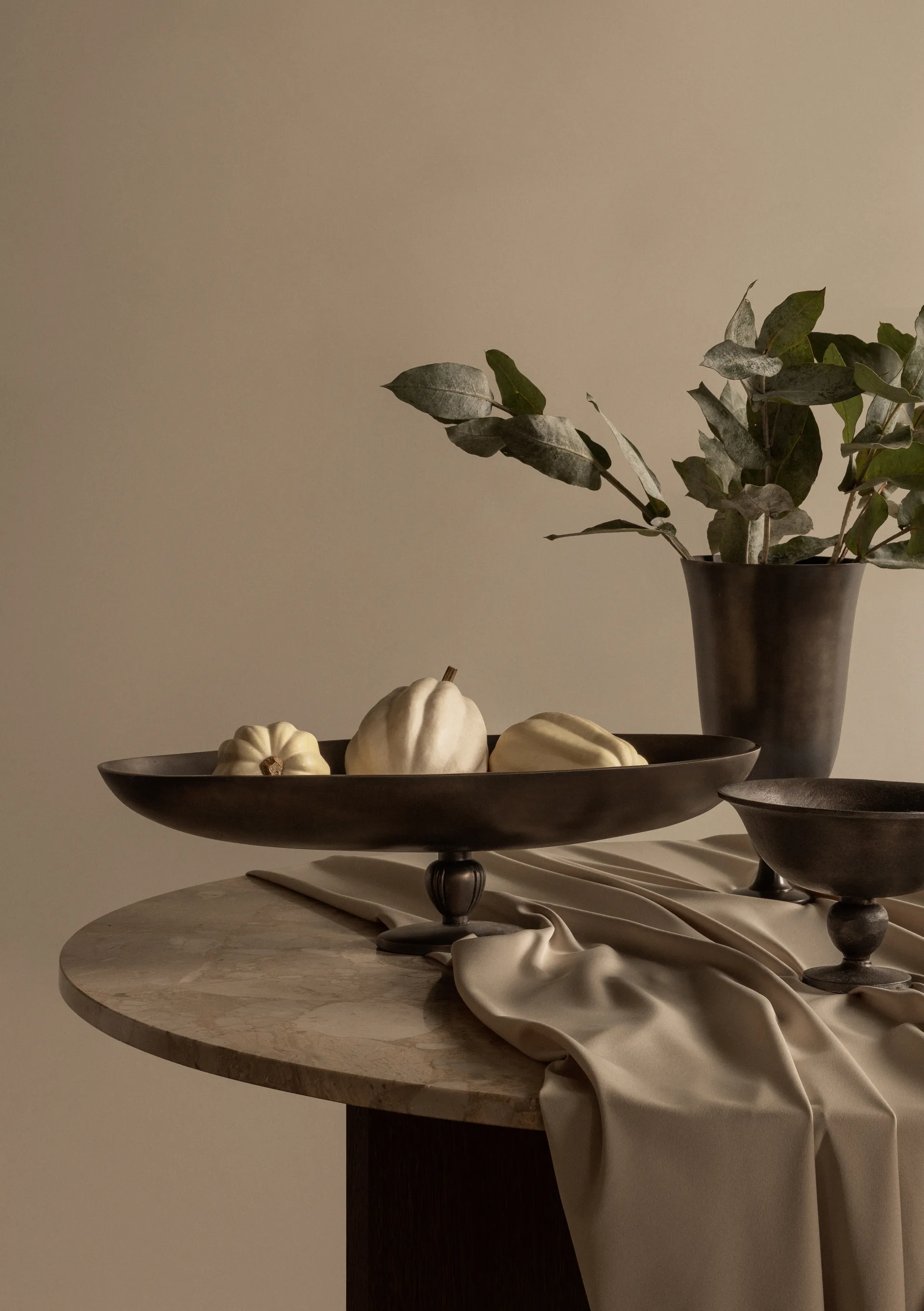 Plat de service Pavot sur pied, Marron Audo Copenhagen