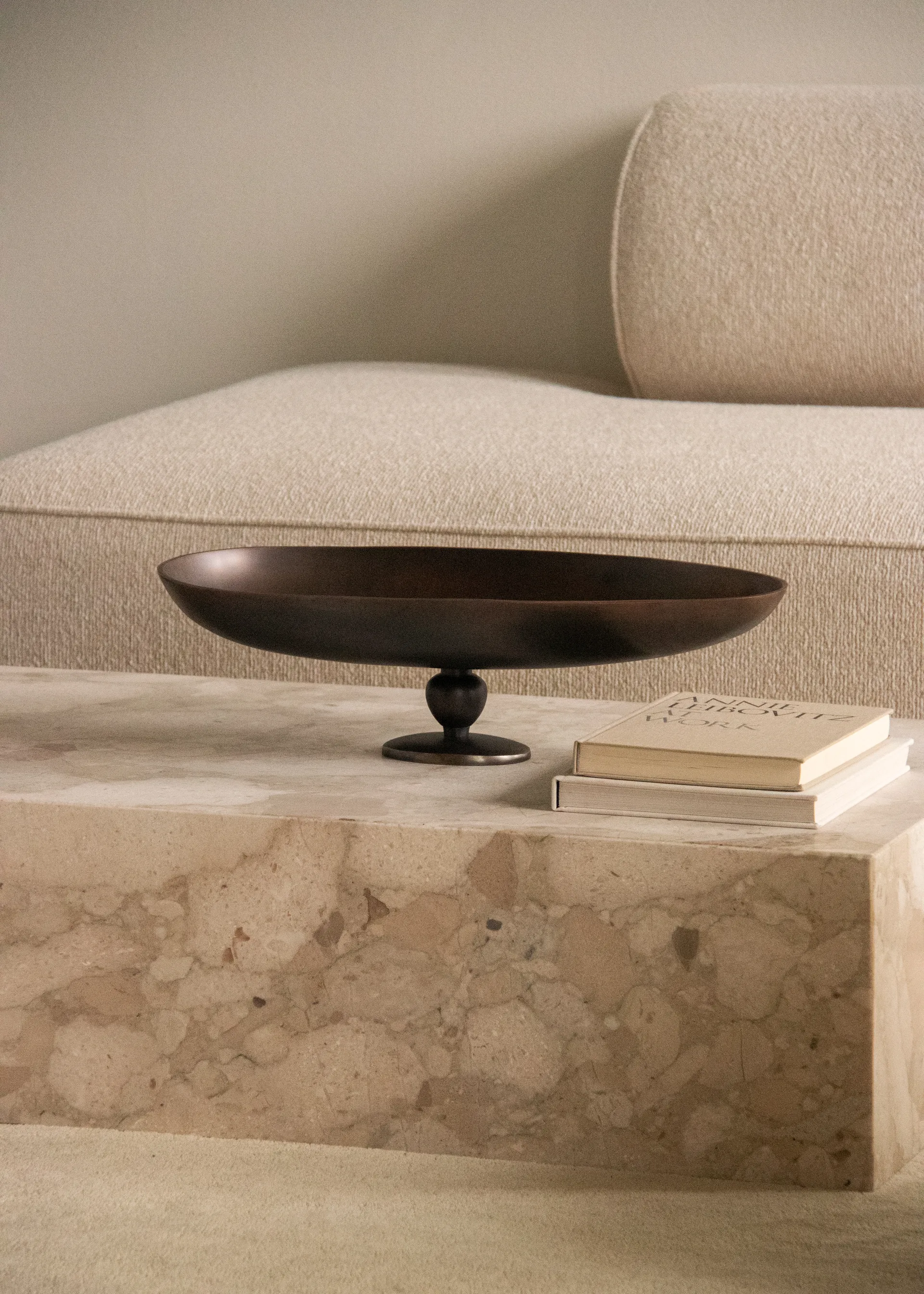 Plat de service Pavot sur pied, Marron Audo Copenhagen