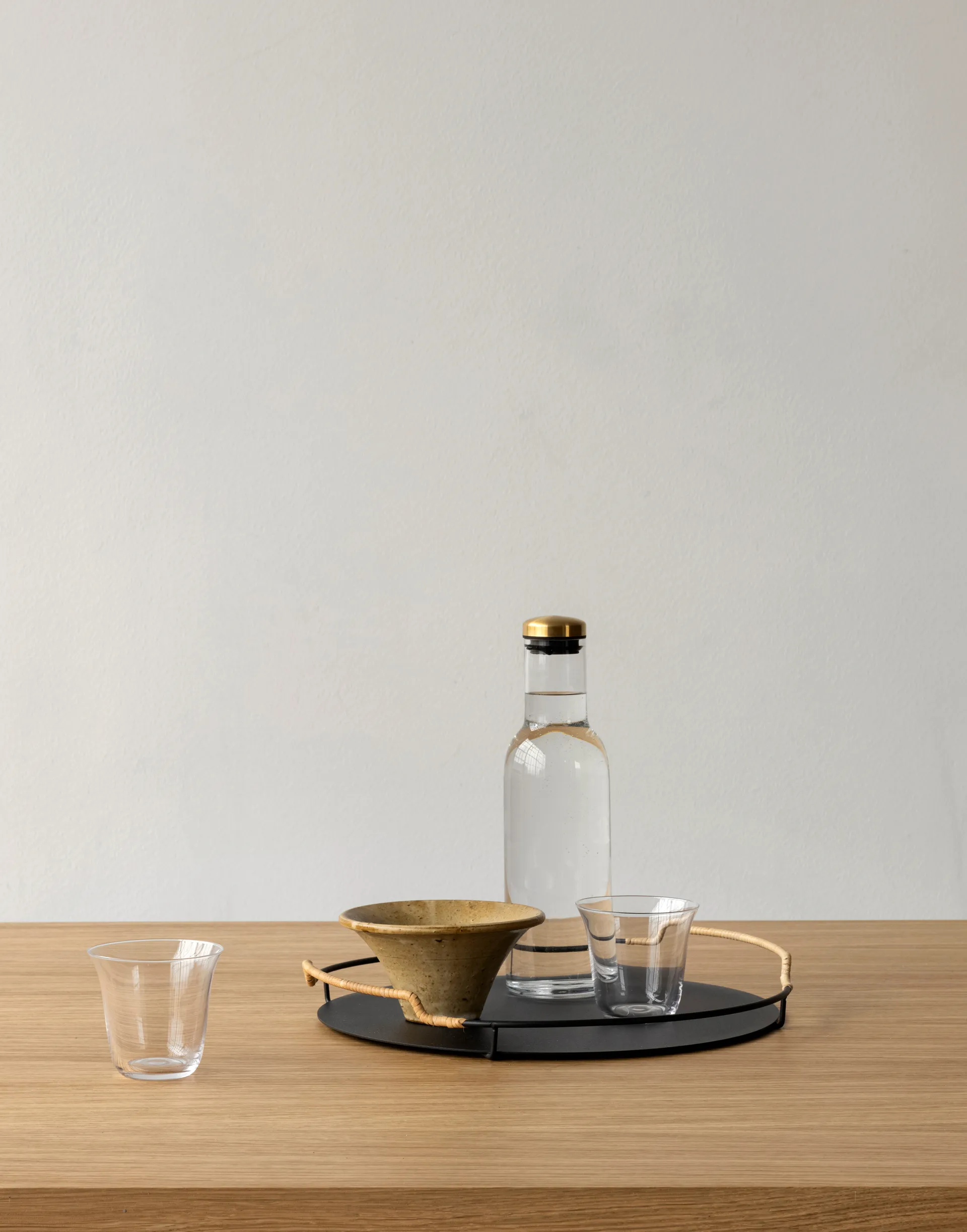 Plateau Balcony Ø36,5 cm, Noir Audo Copenhagen