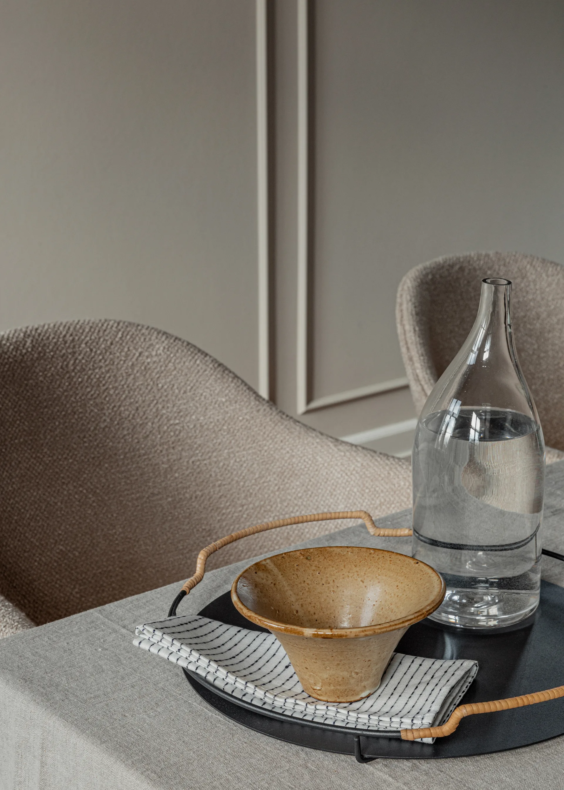 Plateau Balcony Ø36,5 cm, Noir Audo Copenhagen