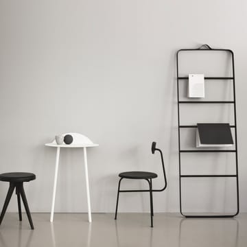 Porte-serviette Towel - noir, fermeture en frêne foncé, cuir - Audo Copenhagen
