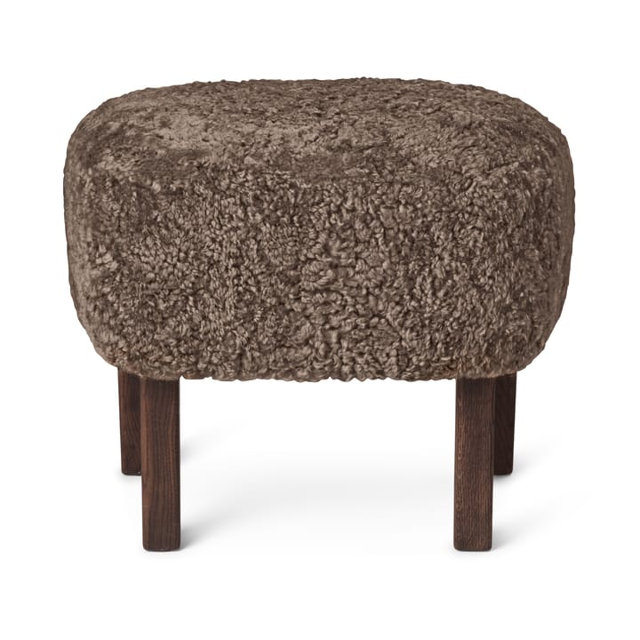 Pouf Ingeborg - Peau de mouton Sahara-pieds chêne fumé - Audo Copenhagen