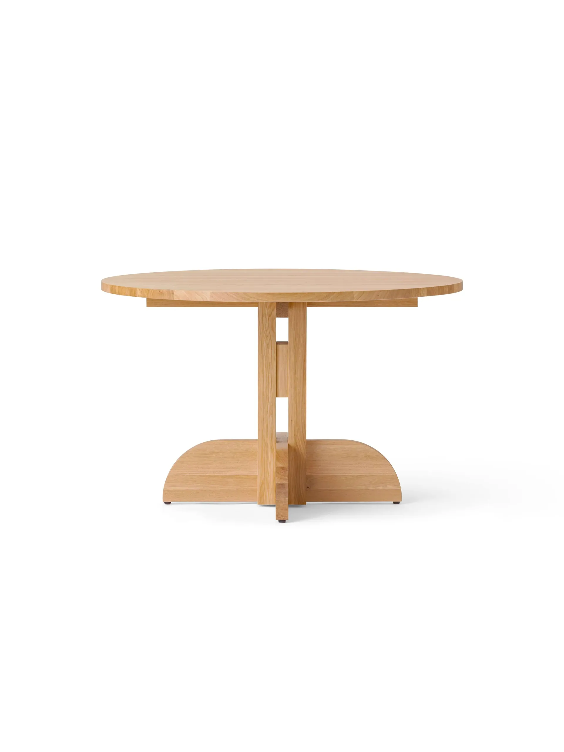 Puffin Dining Table chêne massif naturel, Chêne naturel, Ø120 cm Audo Copenhagen