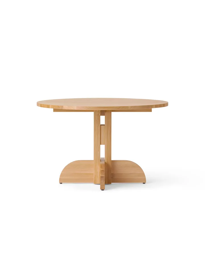 Puffin Dining Table chêne massif naturel - Chêne naturel, Ø120 cm - Audo Copenhagen