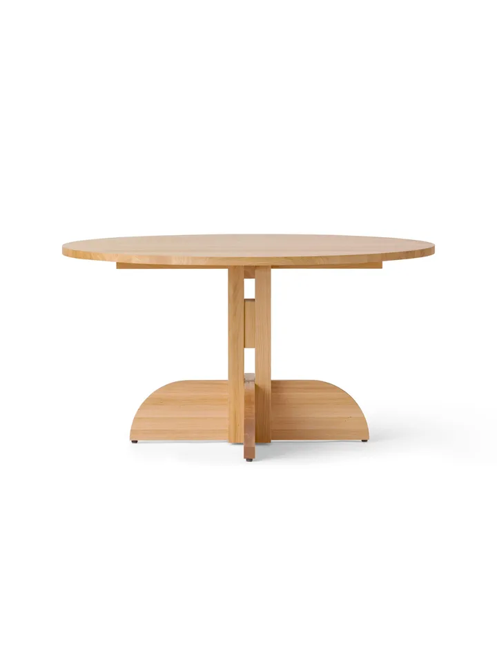Puffin Dining Table chêne massif naturel - Chêne naturel, Ø140 cm - Audo Copenhagen