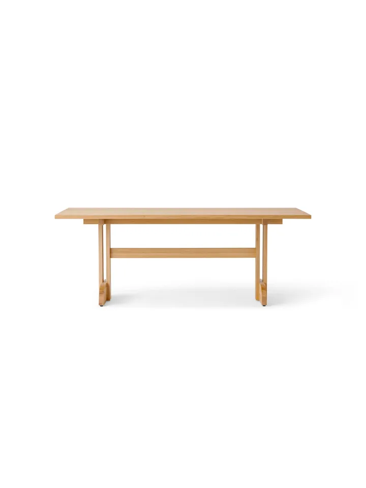 Puffin Dining Table chêne massif naturel - Chêne naturel, 200x95 cm - Audo Copenhagen