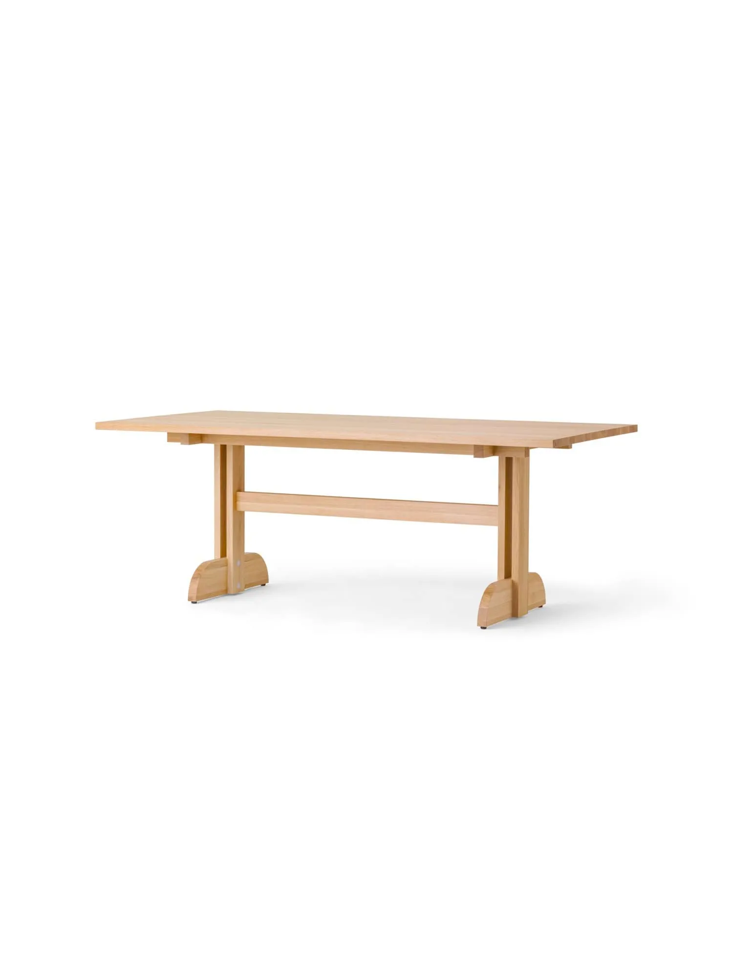 Puffin Dining Table chêne massif naturel, Chêne naturel, 200x95 cm Audo Copenhagen
