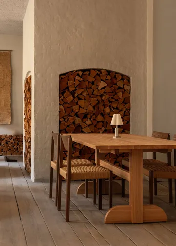 Puffin Dining Table chêne massif naturel - Chêne naturel, 200x95 cm - Audo Copenhagen
