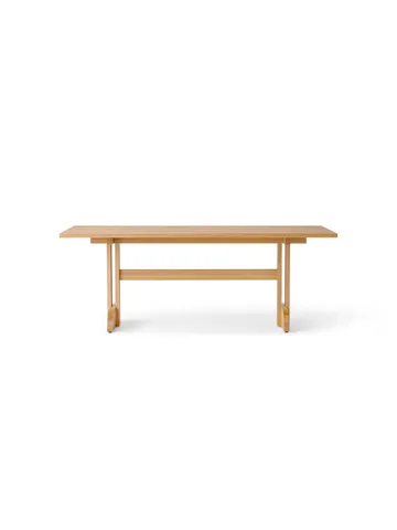 Puffin Dining Table - chêne plaqué naturel - Chêne en placage naturel, 200x95 cm - Audo Copenhagen