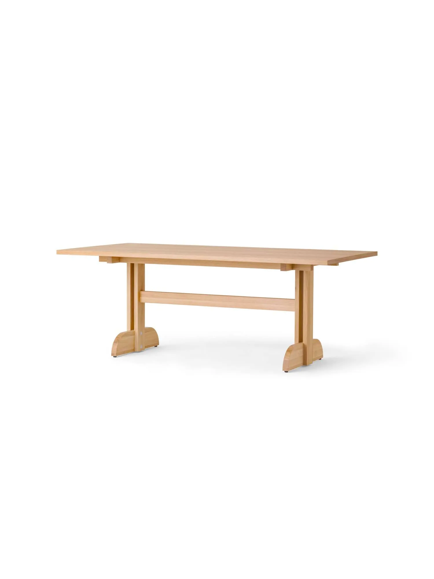 Puffin Dining Table - chêne plaqué naturel, Chêne en placage naturel, 200x95 cm Audo Copenhagen
