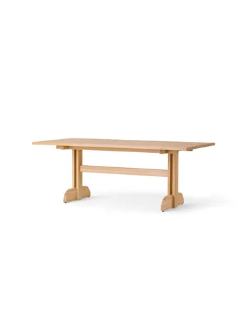 Puffin Dining Table - chêne plaqué naturel - Chêne en placage naturel, 200x95 cm - Audo Copenhagen