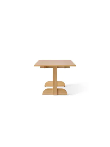 Puffin Dining Table - chêne plaqué naturel - Chêne en placage naturel, 200x95 cm - Audo Copenhagen