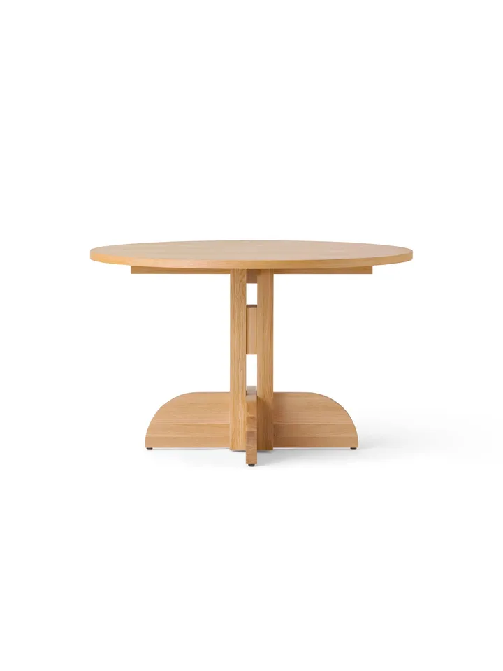 Puffin Dining Table - chêne plaqué naturel - Chêne naturel, Ø120 cm - Audo Copenhagen
