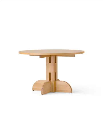 Puffin Dining Table - chêne plaqué naturel - Chêne naturel, Ø120 cm - Audo Copenhagen