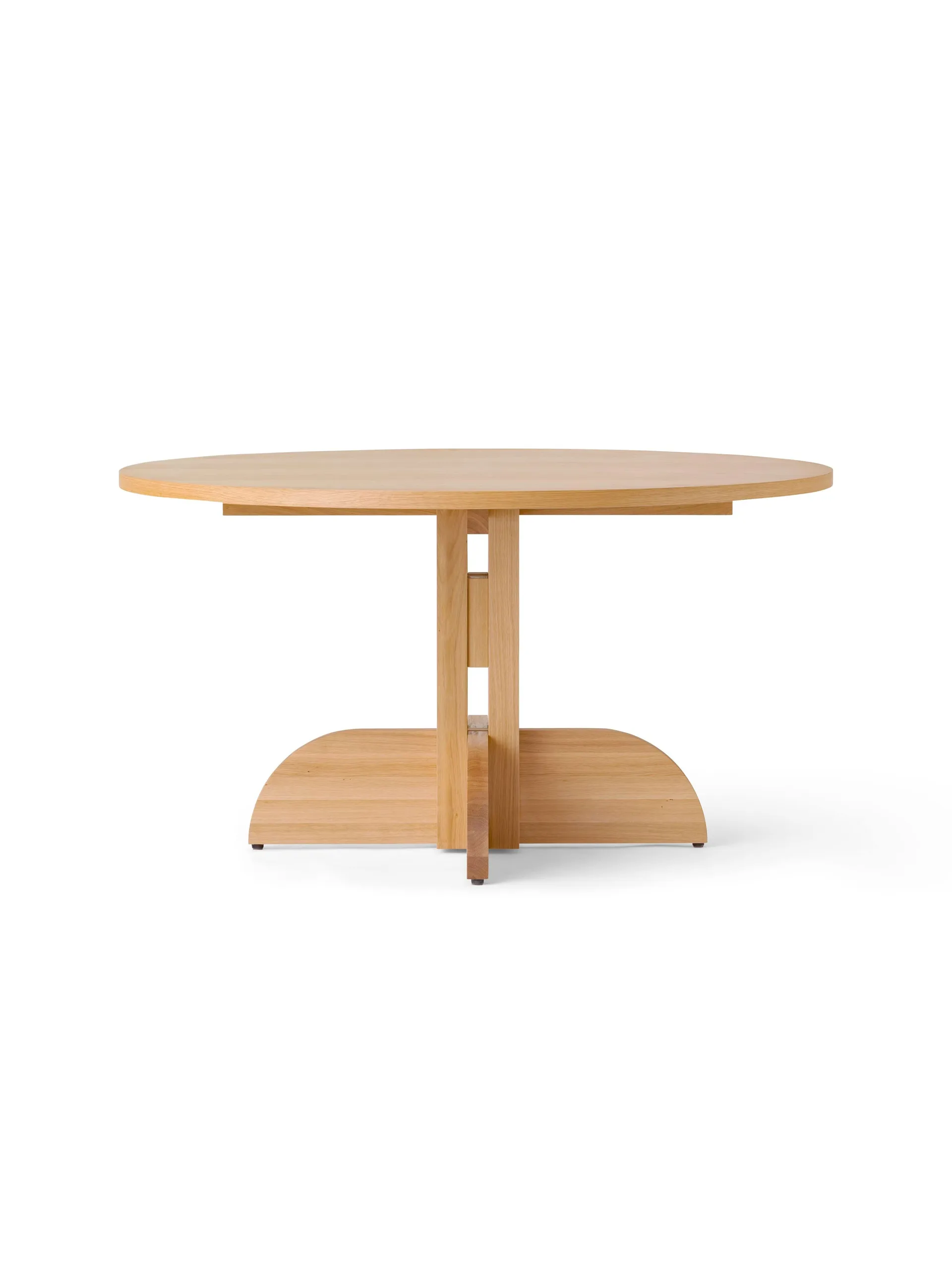 Puffin Dining Table - chêne plaqué naturel, Placage de chêne naturel, Ø140 cm Audo Copenhagen