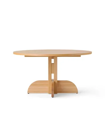 Puffin Dining Table - chêne plaqué naturel - Placage de chêne naturel, Ø140 cm - Audo Copenhagen