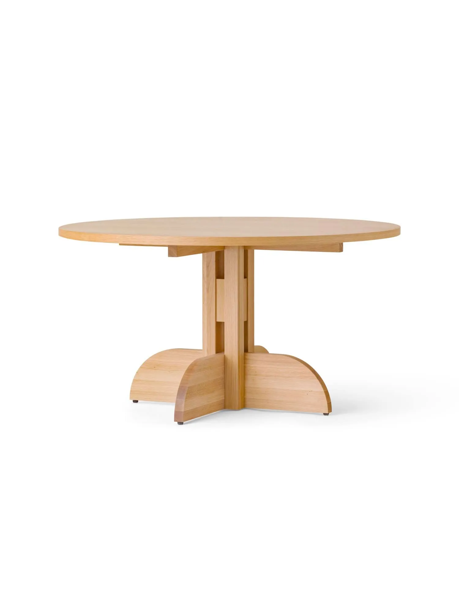 Puffin Dining Table - chêne plaqué naturel, Placage de chêne naturel, Ø140 cm Audo Copenhagen