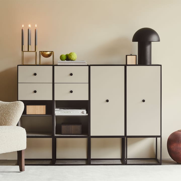 Rangement Frame 70, light grey, porte, 2 étagères Audo Copenhagen